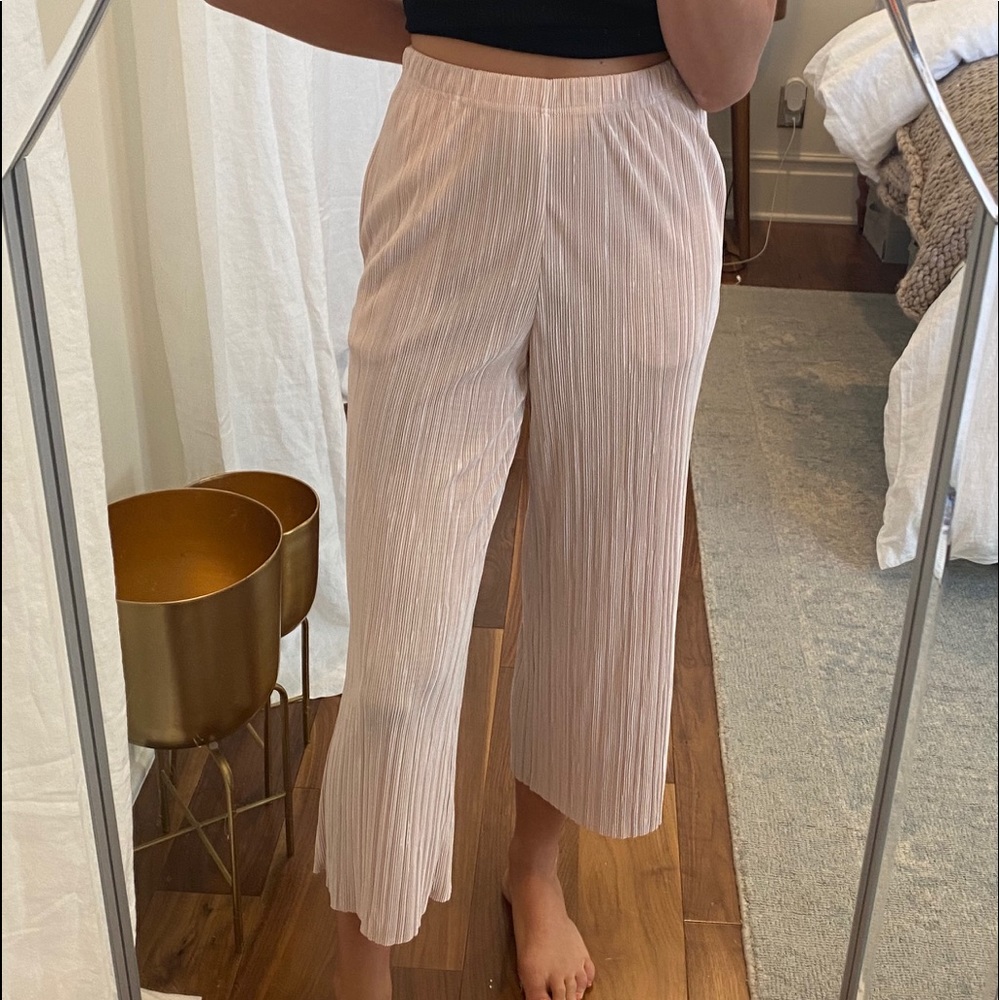 Topshop Pleated Pink Pants